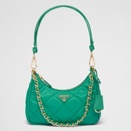 Prada Re-Edition 1995 Chaine Mini Bag in Green Re-Nylon