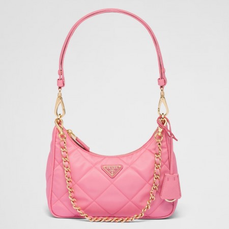 Prada Re-Edition 1995 Chaine Mini Bag in Pink Re-Nylon