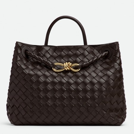 Bottega Veneta Andiamo Medium Bag In Fondant Intrecciato Lambskin