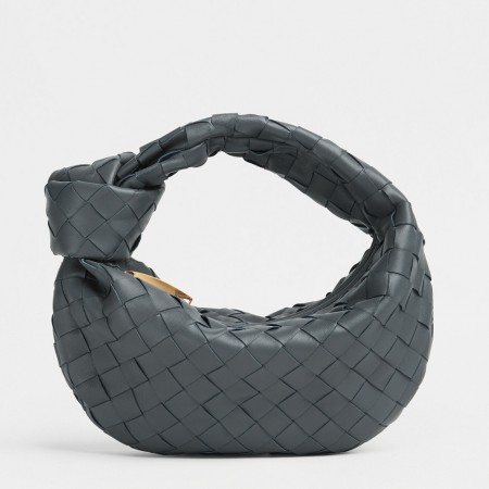 Bottega Veneta Jodie Mini Bag in Thunder Intrecciato Lambskin
