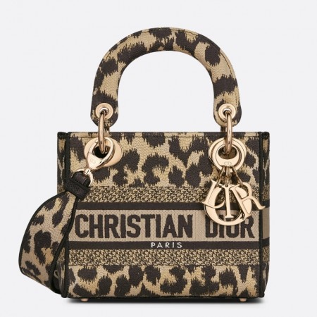 Dior Lady D-Lite Mini Bag in Beige Multicolor Mizza Embroidery