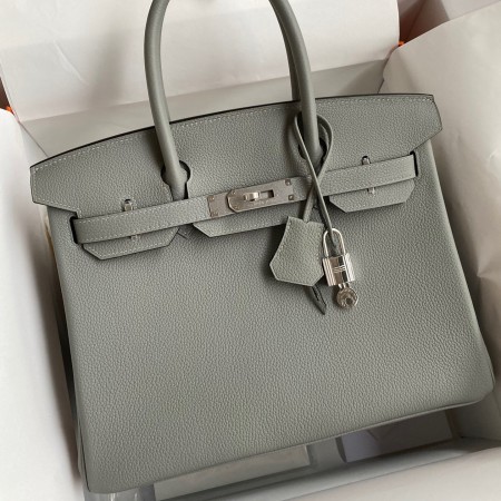 Hermes Birkin 30 Retourne Handmade Bag In Girls Mouette Clemence Leather 