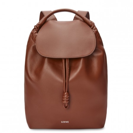 Loewe Flamenco Backpack in Brownie Supple Calfskin