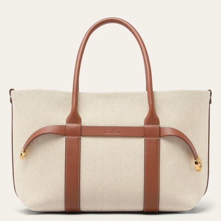 Loro Piana Ghiera Small Shopper in Canvas