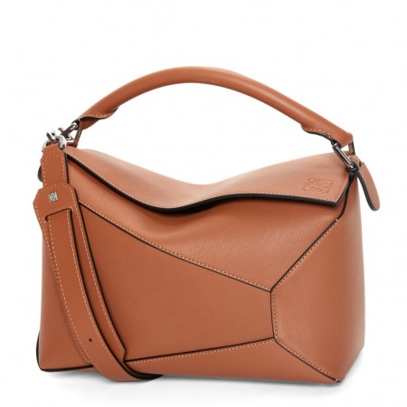Loewe Puzzle Medium Bag in Brown Classic Calfskin