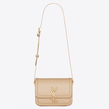 Saint Laurent Solferino Small Bag in Beige Calfskin