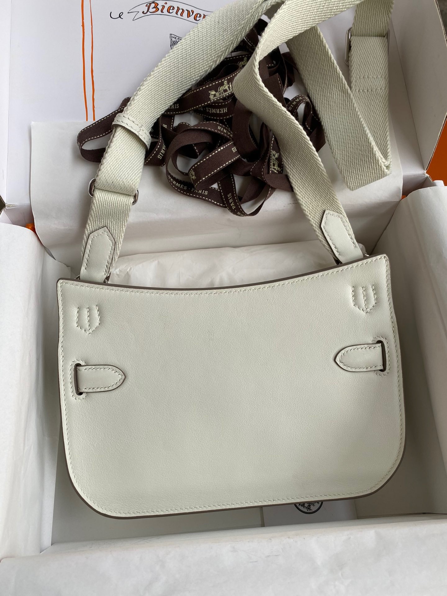 Hermes Jypsiere Mini Handmade Bags In Grey Swift Calfskin On Sale