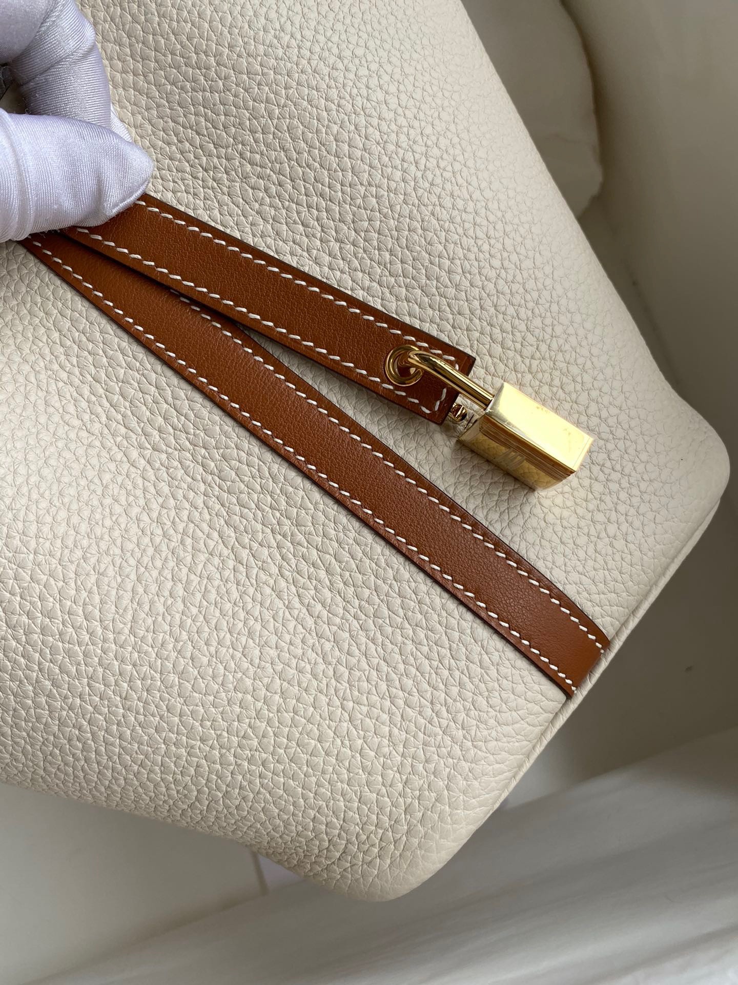 Replica Hermes Picotin Lock 18 Bag In Gold Clemence Leather