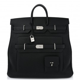 Hermes Birkin HAC 50 Multipockets Bag in Black Clemence Leather