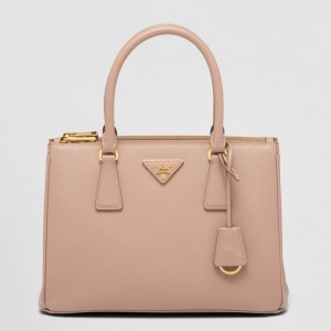 Prada Galleria Medium Bag In Powder Pink Saffiano Leather