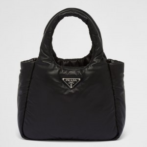 Prada Medium Tote Bag in Black Nappa Leather