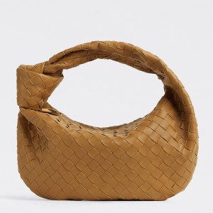 Bottega Veneta Jodie Teen Bag in Caramel Intrecciato Lambskin