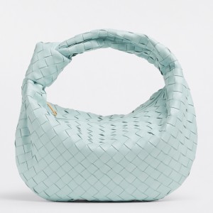 Bottega Veneta Jodie Teen Bag in Teal Washed Intrecciato Lambskin