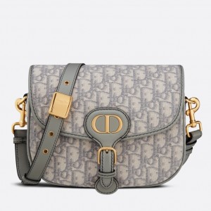 Dior Bobby Medium Bag In Grey Dior Oblique Jacquard