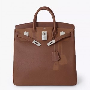 Hermes Birkin HAC 40 Coup de Soleil Bag in Gold Clemence Leather