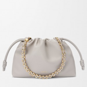 Loewe Flamenco Purse in Shell Grey Nappa Lambskin