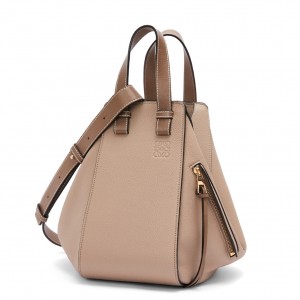 Loewe Small Hammock Bag In Sand Grained Leather
