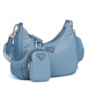 Prada Re-Edition 2005 Shoulder Bag in Blue Re-Nylon