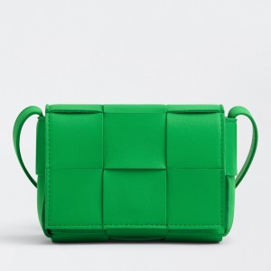 Bottega Veneta Candy Cassette Bag In Parakeet Lambskin