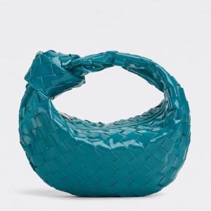 Bottega Veneta Jodie Mini Bag in Blaster Intrecciato Patent Leather