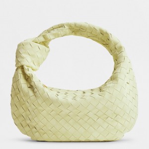 Bottega Veneta Jodie Teen Bag in Lemon Suede Calfskin