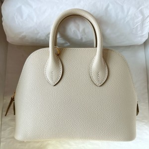 Hermes Bolide 1923 Mini Handmade Bag In Craie Epsom Calfskin 