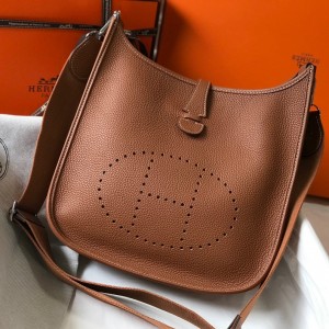 Hermes Evelyne III 29 Bag in Gold Clemence Leather