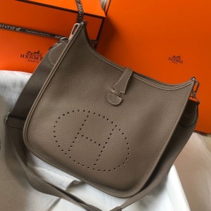 Hermes Evelyne III 29 Bag in Taupe Clemence Leather