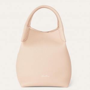 Loro Piana Bale Small Bag in Candoglia Marble Grained Leather