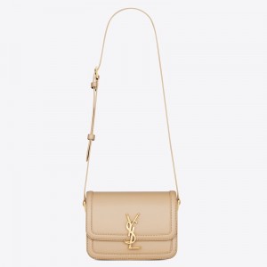 Saint Laurent Solferino Small Bag in Beige Calfskin