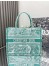 Dior Medium Dioriviera Book Tote in Aquamarina Toile de Jouy Embroidery