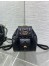 Dior Caro Small Backpack in Black Macrocannage Lambskin