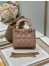 Dior Lady Dior Mini Bag with Chain in Blush Cannage Lambskin
