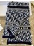 Dior Oblique Scarf In Navy Blue Technical Cashmere