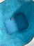 Hermes Picotin Lock 18 Handmade Bag in Blue du Nord Clemence Leather