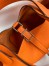 Hermes Picotin Lock 18 Handmade Bag in Orange Clemence Leather