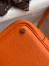Hermes Picotin Lock 18 Handmade Bag in Orange Clemence Leather