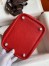 Hermes Picotin Lock 18 Handmade Bag in Red Clemence Leather