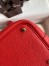 Hermes Picotin Lock 18 Handmade Bag in Red Clemence Leather