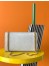 Saint Laurent Kate Tassel Medium Bag In White Crocodile-embossed Leather