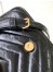 Saint Laurent College Mini Chain Bag in Black Crackled Leather