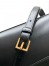Saint Laurent Manhattan Mini Shoulder Bag in Black Calfskin