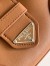 Prada Moon Bag in Brown Padded Nappa Leather