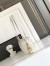 Prada Medium Top-handle Bag in White Leather with Padlock