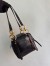 Prada Dangle Top-handle Mini Bag in Burgundy Vintage Leather