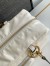 Prada Dangle Top-handle Medium Bag in White Vintage Leather