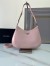 Prada Cleo Large Shoulder Bag In Pink Brushed Leather