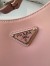 Prada Cleo Large Shoulder Bag In Pink Brushed Leather