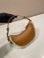 Prada Arque Small Shoulder Bag in Brown Leather with Shearling 