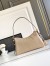 Prada Aimee Medium Shoulder Bag in Travertine Leather 